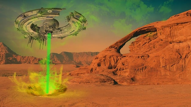 Free alien ufo spaceship illustration