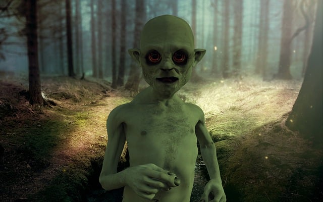 Free goblin fantasy mystical illustration