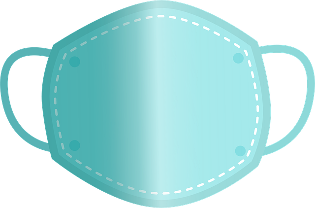 Free breathing mask n95 mouth guard vector