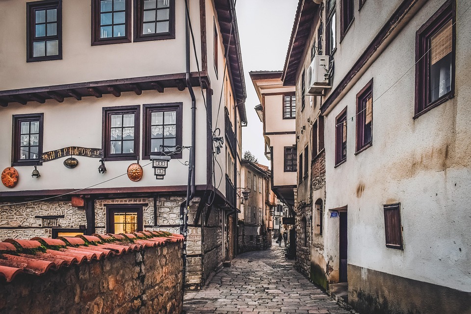 enge Gassen, Altstadt, Mazedonien