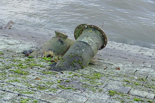 Kloakrør, Flodbred, Indlede, Elbe