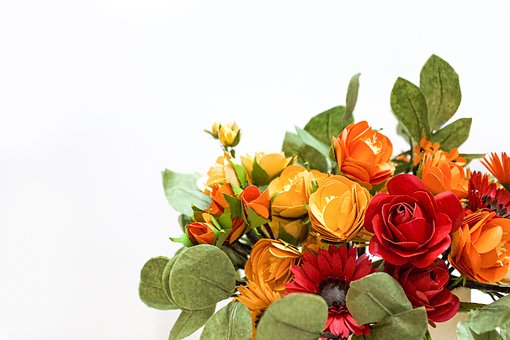 Baggrund, Naturlig, Papir Blomst