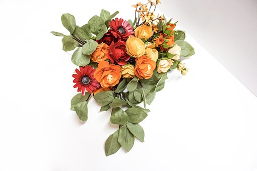 Baggrund, Naturlig, Papir Blomst