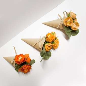 Baggrund, Naturlig, Papir Blomst