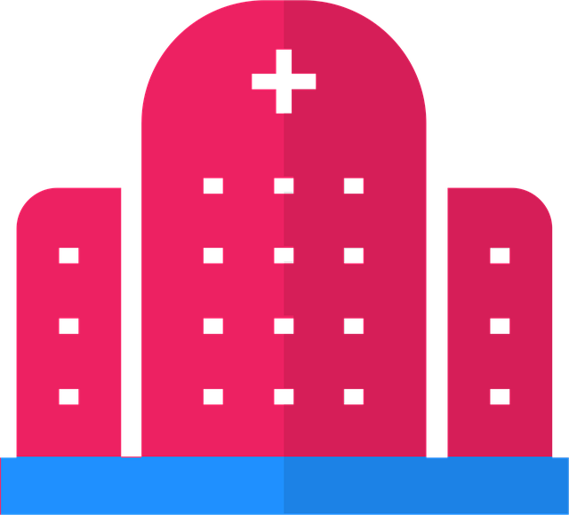 Free building hospital care vector