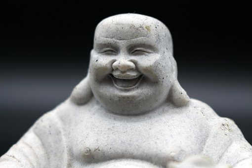 Buddah, Reír, En Espera, Figura, Arte