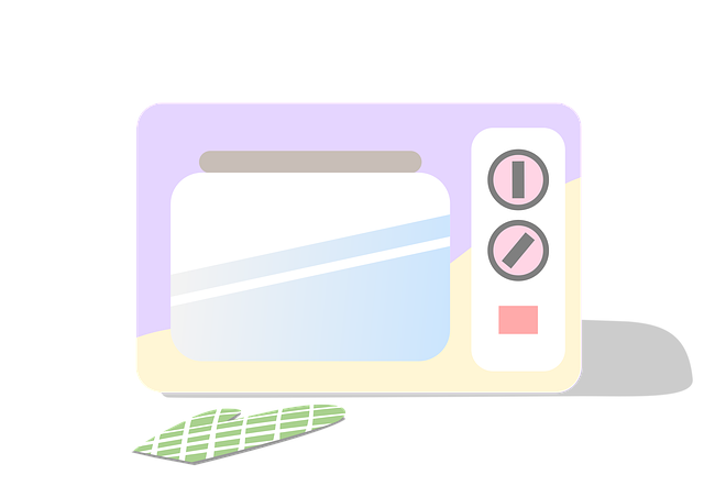 Free oven microwave bake illustration