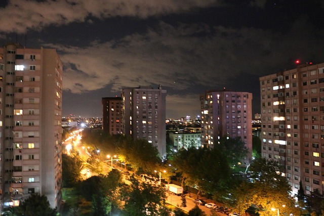 Stadt, Nacht, Dunkel, Winter, Allein