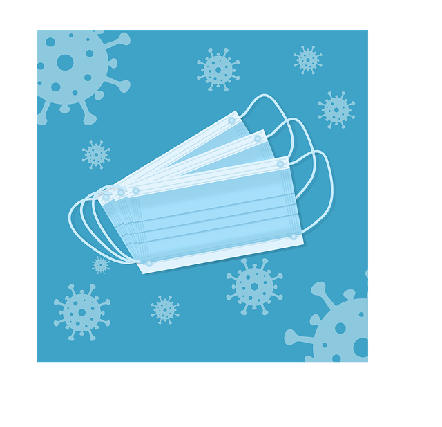 Free mouth guard coronavirus breathing mask vector