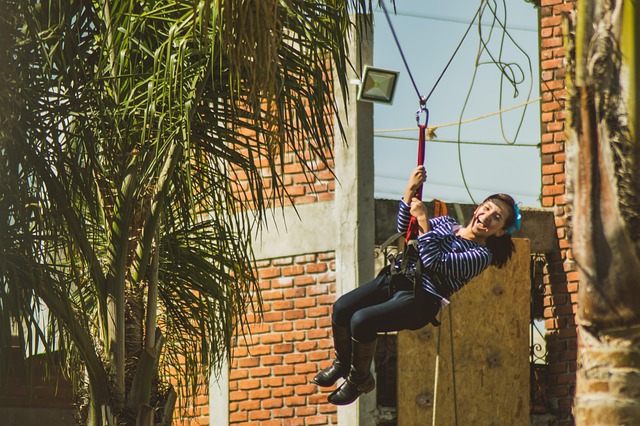 Free Girl Zip Line photo and picture