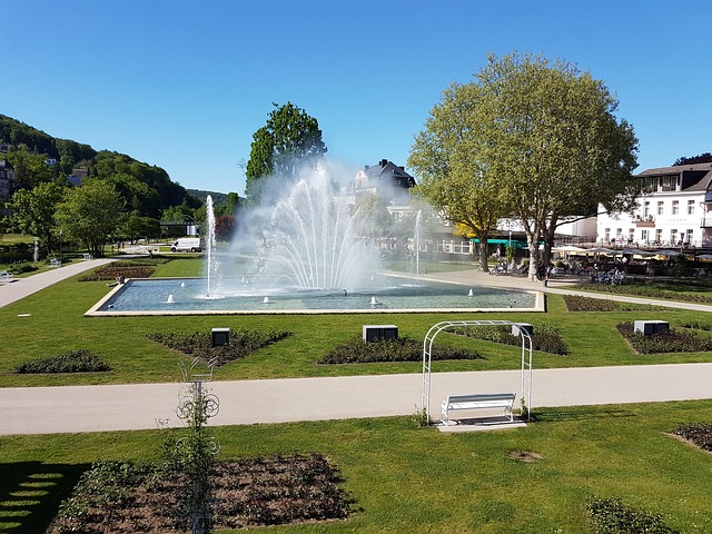 Bad Kissingen, Parkere, Kurpark, Sommer