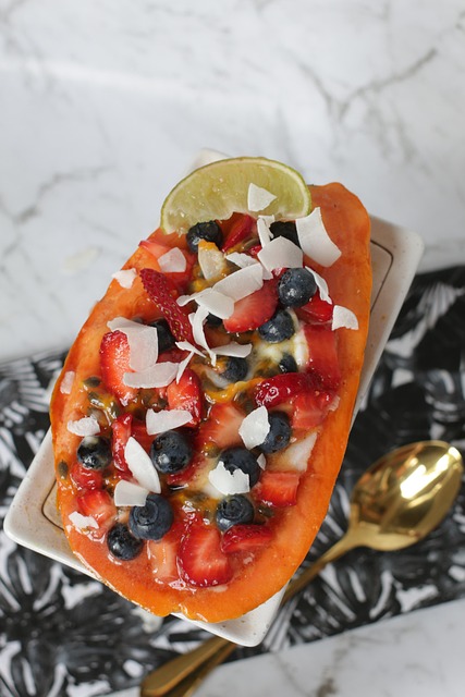 Free Papaya Coconut photo and picture