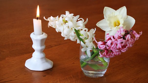 Free Candle Flowers photo and picture