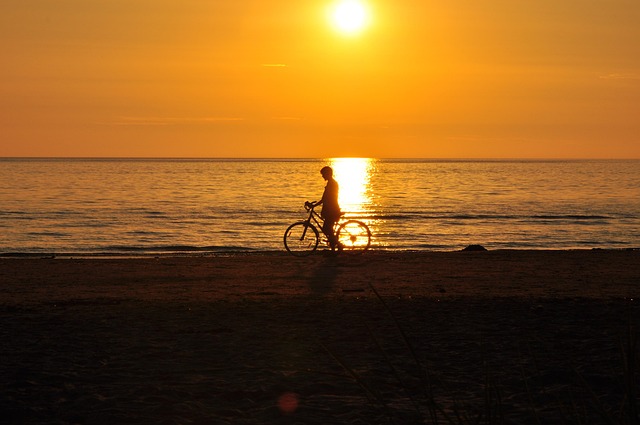 Atardecer, Mar, Sol, Silueta, Naturaleza