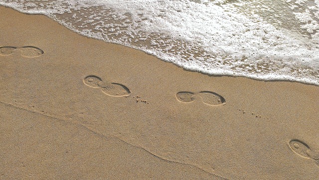 Sylt, Westerland, Strand, Spuren, Urlaub