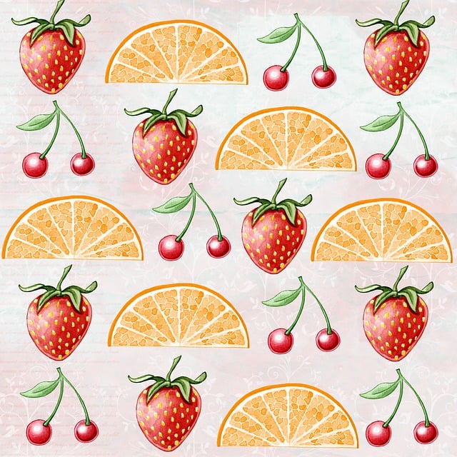 Free background fruit colorful illustration
