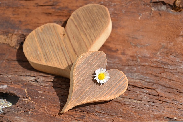 Wooden, hearts, love and valentine's day — photo by Innviertlerin