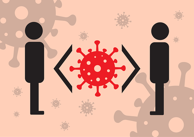 Free social distancing distance icon vector
