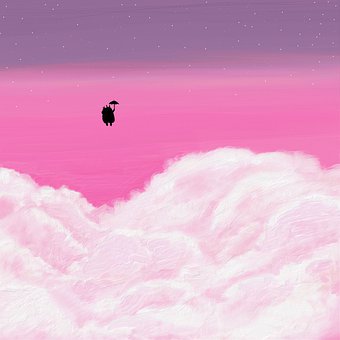 Tottoro, Nuvem, Rosa, Céu, Roxa