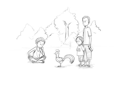 Família, Pai, Filho, Filha, Bebê, Papai