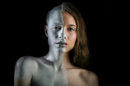 Weibliches Modell, Bemalung, Porträt