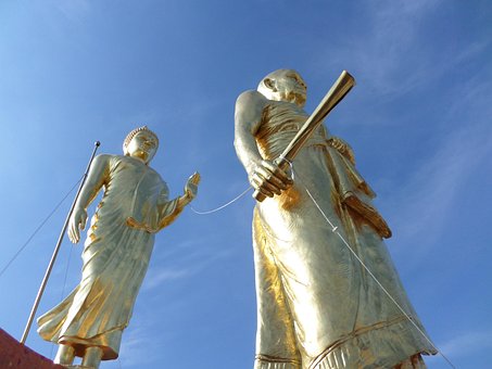 Bhudda, Mönch, Himmel, Buddhismus