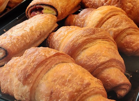 Croissant, Bageri, Brød, Mad, Baguette