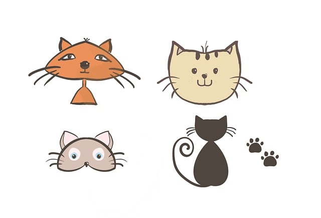 Free cat drawing pet illustration