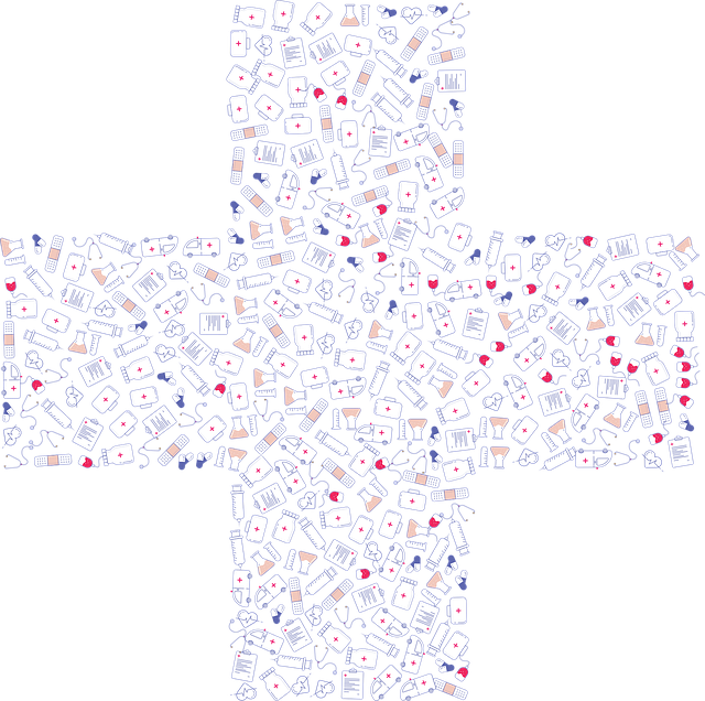 Free cross first aid medical vector