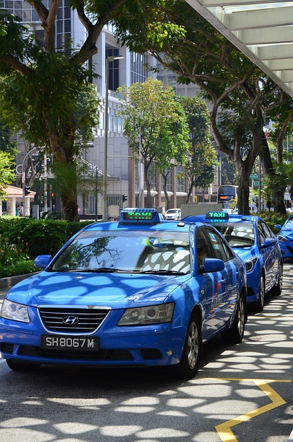 Singapur, Taxi, Světlo A Stín