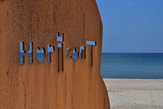 Pláž, Moře, Písek, Značení, Horizont