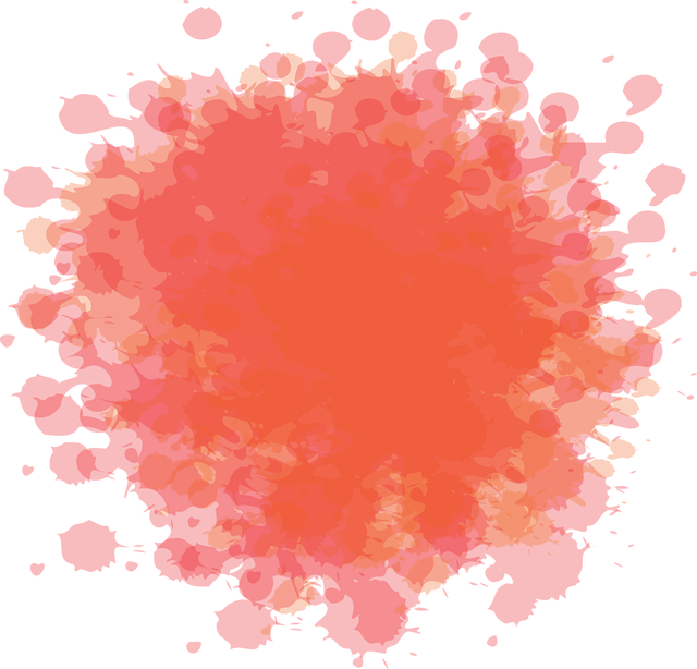 Free orange ink summer illustration