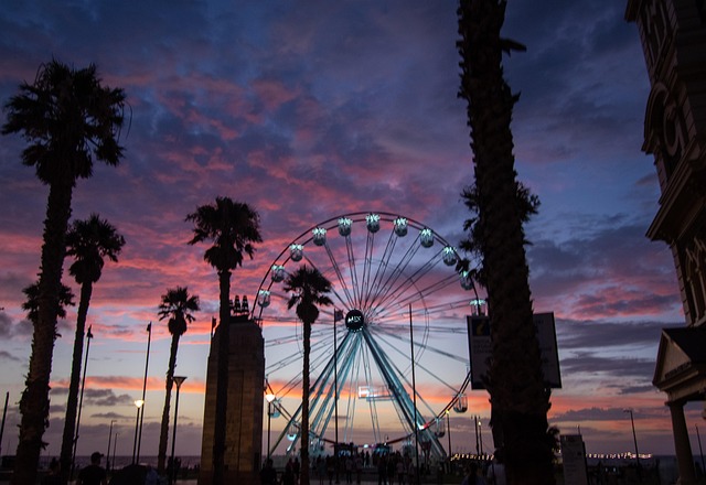 Free Sunset Ferris Wheel photo and picture