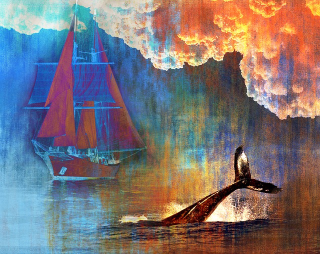 Платноходка, Кит, Приключение, Море