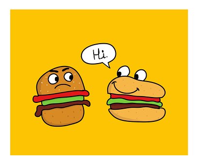 Free Burger Burger Cartoon photo and picture
