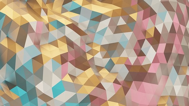 Rendering, 3D, Driehoeken, Textuur, Roze