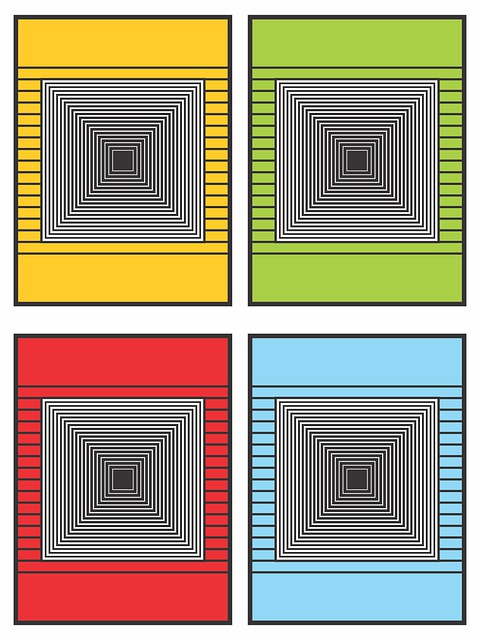 Free geometric curves pattern illustration