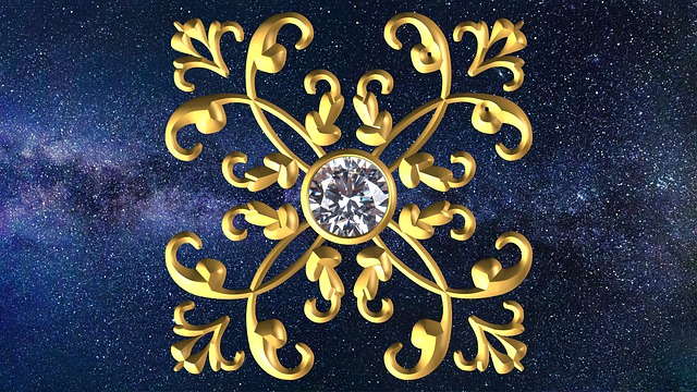 Free gold metallic decorative illustration