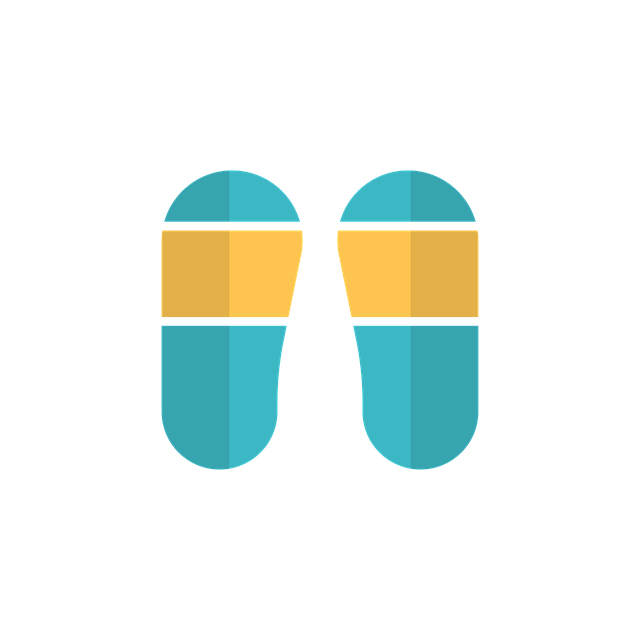 Free flip flops slippers icon illustration