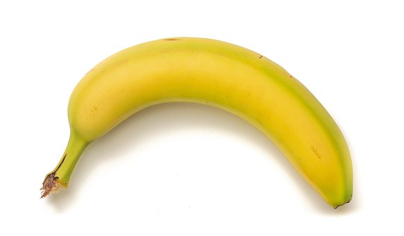 Banan, Hvit Bakgrunn, Gul, Frukt, Mat