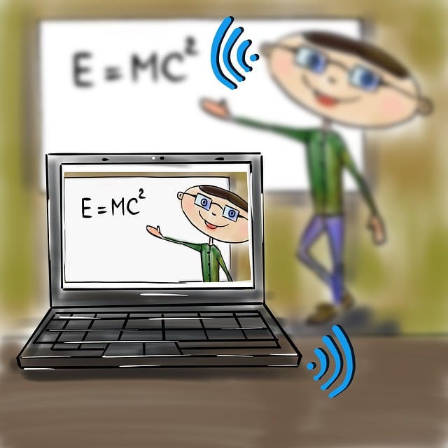 Free online education e-learning student illustration