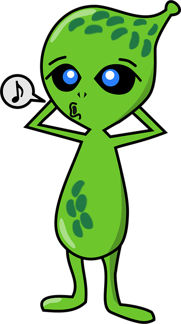 Free alien extraterrestrial life creature vector