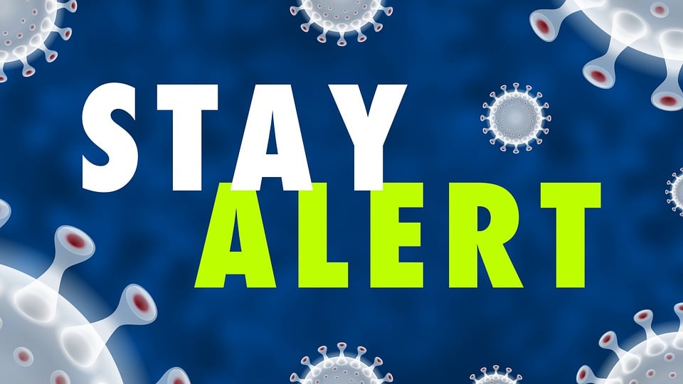 Download Be Careful Stay Alert Social Distancing Royalty-Free Stock ...