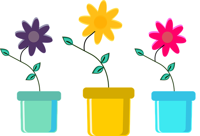 Free flowers purple pink illustration