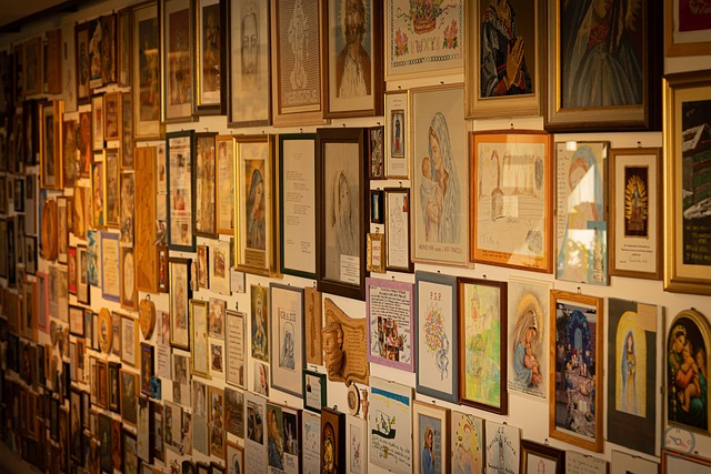 Quadro, As Fotos, Igreja, Muro, Poster
