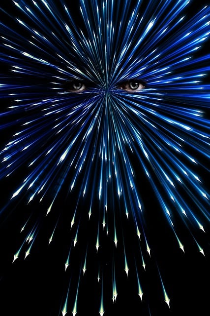 Free eyes explosion pop illustration