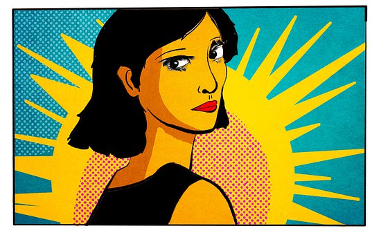 Mulher, Garota, Pop Arte, Pessoas, Rosto