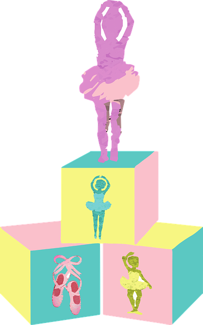 Free Ballerina Baby Blocks vector and picture