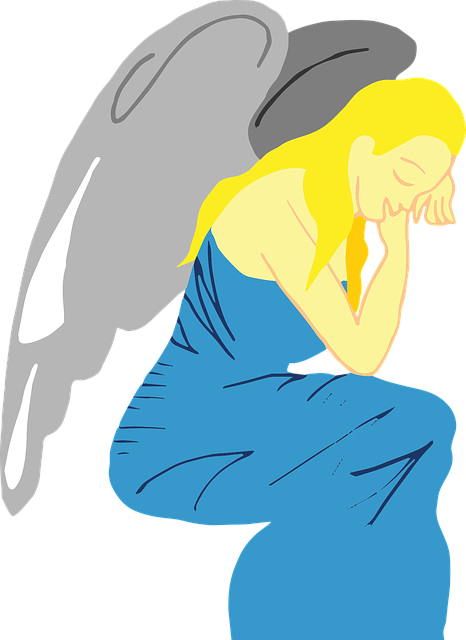 Free Angel Weeping vector and picture