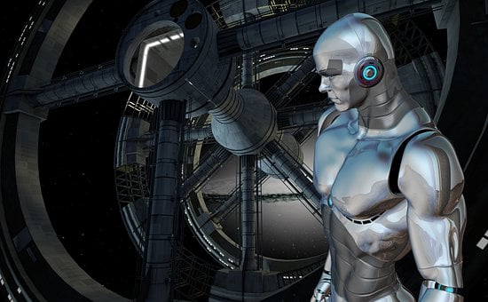 Mand, Muskuløs, Robot, Fremtid, Cyborg